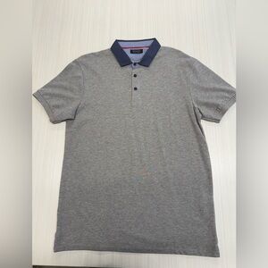 Zara Gray Polo size large 100% cotton